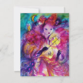 MASQUERADE NIGHT PARTY EINLADUNG (Vorderseite)