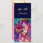 MASQUERADE NIGHT PARTY EINLADUNG (Vorne/Hinten)