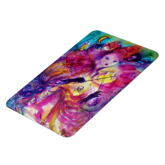 MASQUERADE NIGHT / Venezianischer Karneval Magnet (Linke Seite)