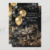 Masquerade-Party Einladung (Vorne/Hinten)