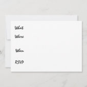 Masquerade Party Einladung (Rückseite)