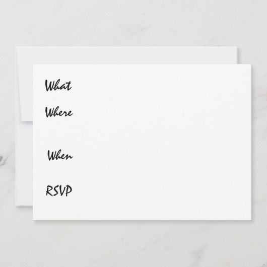 Masquerade Party Einladung (Rückseite)