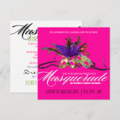 Masquerade-Party Einladung (Vorne/Hinten)