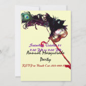 MASQUERADE-PARTY EINLADUNG (Rückseite)