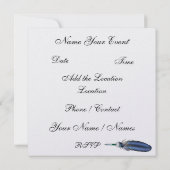 Masquerade - Party Einladung der Kostüme durch den (Rückseite)