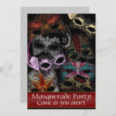 Masquerade-Party Einladungen (Vorne/Hinten)