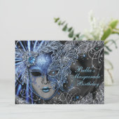 Masquerade-Party Einladungen (Stehend Vorderseite)