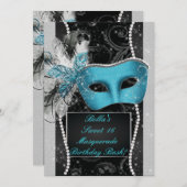 Masquerade-Party Einladungen (Vorne/Hinten)