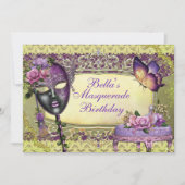 Masquerade-Party Einladungen (Vorderseite)