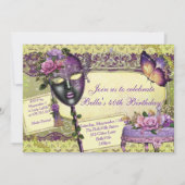 Masquerade-Party Einladungen (Rückseite)