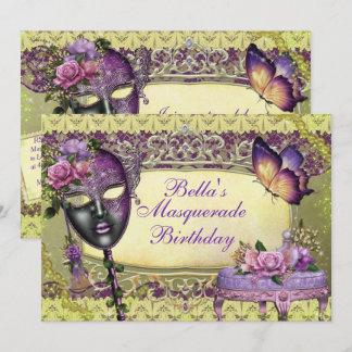 Masquerade-Party Einladungen