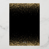 Masquerade Party Foto Quinceanera Folieneinladung (Rückseite)