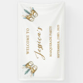 Masquerade Party Geburtstag Banner (Vertikal)