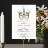 Masquerade Party Geburtstag Einladung