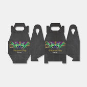 Masquerade Party Magische Nacht Grün Lila Gold Geschenkschachtel (Ungefaltet)