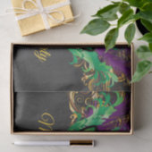 Masquerade Party Magische Nacht Grün Lila Gold Seidenpapier (Geschenk)