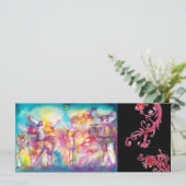 MASQUERADE-PARTY, Mardi-Gras-Masken, Tanz, Musik (Stehend Vorderseite)