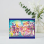 MASQUERADE-PARTY, Mardi-Gras-Masken, Tanz, Musik (Stehend Vorderseite)