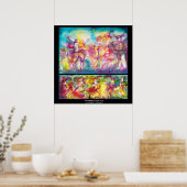 MASQUERADE-PARTY, Mardi-Gras-Masken, Tanz, Musik Poster (Küche)