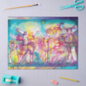 MASQUERADE-PARTY, Mardi-Gras-Masken, Tanz, Musik Seidenpapier (Basteln)