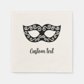 Masquerade Party Maske benutzerdefinierte Papierse Serviette (Vorderseite)