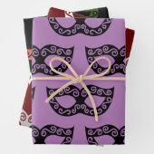 Masquerade Party Masken Umhüllung Papierblätter Geschenkpapier Set (Beispiel)