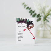 MASQUERADE PARTY MASKS MIT PEACOCK FEATHERS VISITENKARTE (Stehend Vorderseite)