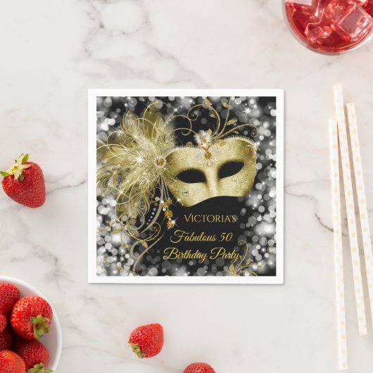Masquerade Party Napkins Serviette (Beispiel)