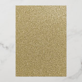 Masquerade Party Navy Blumenkleid Quinceanera Folieneinladung (Rückseite)