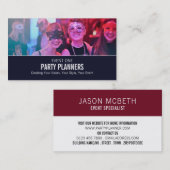 Masquerade Party, Party Event Planner Visitenkarte (Vorne/Hinten)