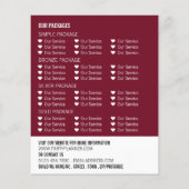 Masquerade Party, Party Event Planner Werbung Flyer (Hinten)