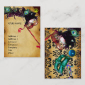 MASQUERADE-PARTY-Perchester-Edelstein Platin, Visitenkarte (Vorne/Hinten)