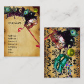 MASQUERADE-PARTY-Perchester Visitenkarte (Vorne/Hinten)