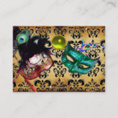 MASQUERADE-PARTY-Perchester Visitenkarte (Rückseite)