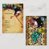 MASQUERADE-PARTY-Perchester Visitenkarte (Vorne/Hinten)