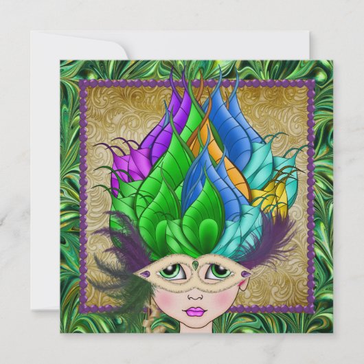 Masquerade-Party - SRF Einladung (Vorderseite)