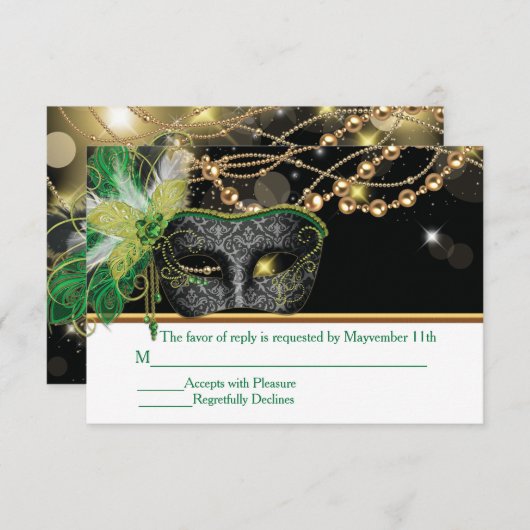 Masquerade-Party-UAWG Einlegen von Karten (Vorne/Hinten)