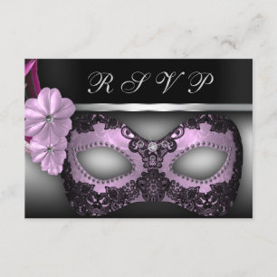 Masquerade Party UAWG Invite RSVP Karte