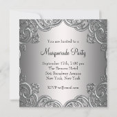 Masquerade Party und Veranstaltung Einladung (Rückseite)