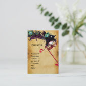 MASQUERADE-PARTY VISITENKARTE (Stehend Vorderseite)