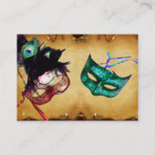 MASQUERADE-PARTY VISITENKARTE (Rückseite)