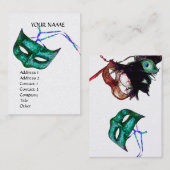 MASQUERADE-PARTY VISITENKARTE (Vorne/Hinten)