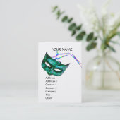 MASQUERADE-PARTY VISITENKARTE (Stehend Vorderseite)