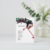 MASQUERADE PARTY VISITENKARTE (Stehend Vorderseite)