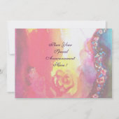 MASQUERADE-PARTY, weißes Eis, metallisch Einladung (Rückseite)