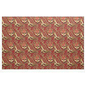 Masquerade Pattern Beads Masken Red Gold ID1031 Stoff (Fat Quarter (45,7 x 55,9 cm))