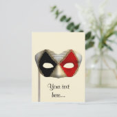 Masquerade Postkarte (Stehend Vorderseite)