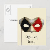 Masquerade Postkarte (Vorne/Hinten)