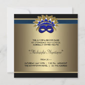 Masquerade Prom-Einladungen Einladung (Rückseite)