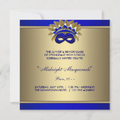 Masquerade Prom-Einladungen Einladung (Rückseite)